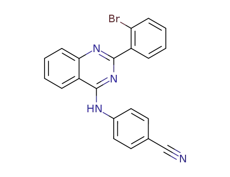 Benzonitrile, 4-[[2-(2-bromophenyl)-4-quinazolinyl]amino]-