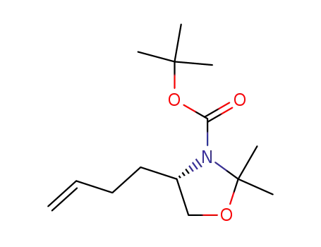 3-Oxazolidinecarboxylic acid, 4-(3-butenyl)-2,2-dimethyl-,
1,1-dimethylethyl ester, (S)-