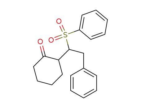 2-(1-Phenylsulfonyl-2-phenylaethyl)cyclohexanon