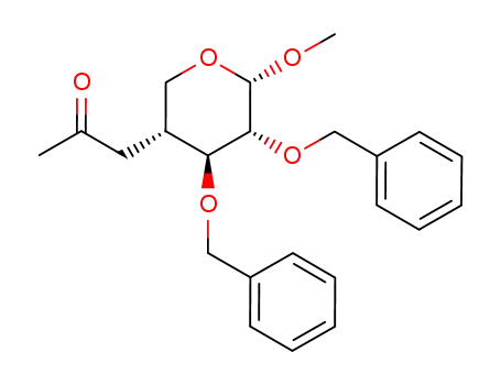 1-((3R,4S,5R,6S)-4,5-Bis-benzyloxy-6-methoxy-tetrahydro-pyran-3-yl)-propan-2-one
