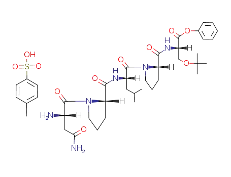 L-Serine,
N-[1-[N-(1-L-asparaginyl-L-prolyl)-L-leucyl]-L-prolyl]-O-(1,1-dimethylethyl)-
, phenyl ester, mono(4-methylbenzenesulfonate)