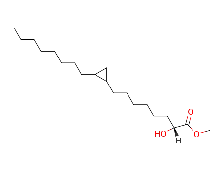 Cyclopropaneoctanoic acid, a-hydroxy-2-octyl-, methyl ester