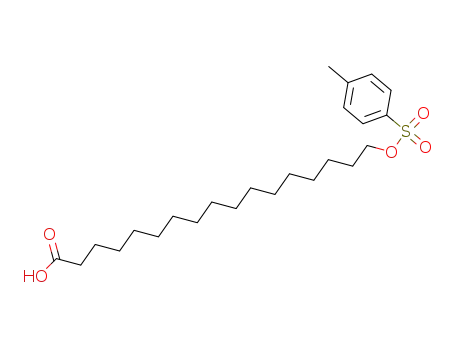 Molecular Structure of 76298-42-5 (17-(P-TOLUENESULFONYLOXY)HEPTADECANOIC ACID)