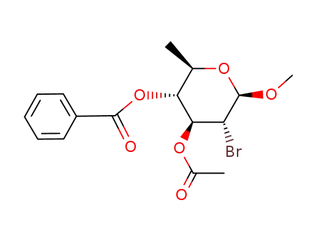 Methyl-3-O-acetyl-4-O-benzoyl-2-brom-2,6-didesoxy-β-D-glucopyranosid