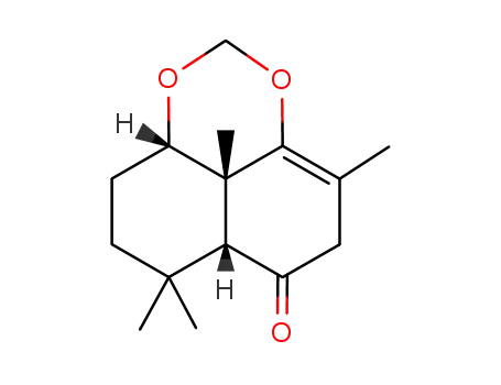 (6aβ,9aβ,9bβ)-(+/-)-6a,7,8,9,9a,9b-hexahydro-4,7,7,9b-tetramethyl-(5H)-naphtho<1.8-de>-1,3-dioxin-6-one