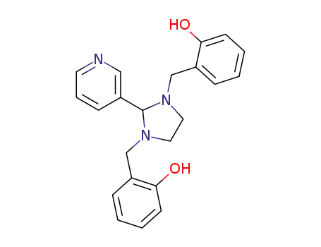 Phenol, 2,2'-[[2-(3-pyridinyl)-1,3-imidazolidinediyl]bis(methylene)]bis-