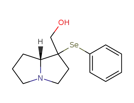 (-)-1-hydroxymethyl-1-phenylseleno-8β-pyrrolizidine