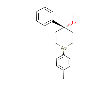 Molecular Structure of 63428-61-5 (1,4-Dihydro-r-4-methoxy-4-phenyl-t-1-(p-tolyl)arsenin)