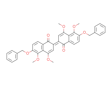6,,6'-Dibenzyloxy-4,4',5,5'-tetramethoxy-2,2'-binaphthyliden-1,1'-dion
