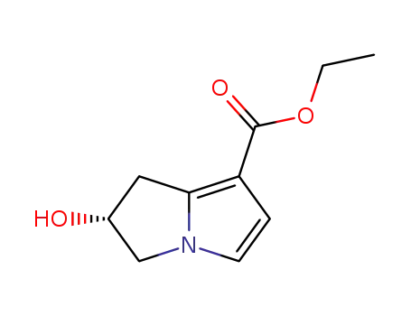 ethyl (+)-2-(R)-2-hydroxy-2,3-dihydro-1H-pyrrolizine-7-carboxylate