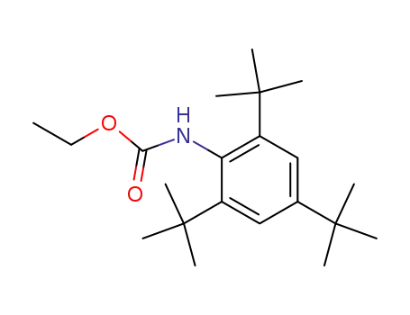 Molecular Structure of 86365-21-1 (Ethyl (2,4,6-Tri-tert-butylphenyl)carbamate)