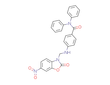 3-<p-(N,N-diphenylcarbamoylphenylamino)methyl>-6-nitro-2-oxobenzoxazole