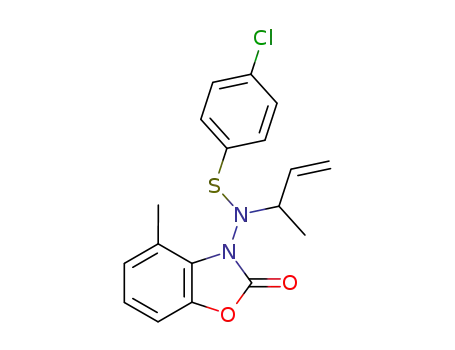 N-(2,3-dihydro-4-methyl-2-oxobenzoxazol-3-yl)-N-(1-methylallyl)-4-chlorobenzenesulphenamide