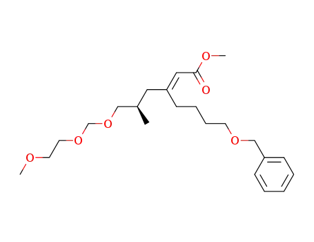 (E)-7-Benzyloxy-3-[(R)-3-(2-methoxy-ethoxymethoxy)-2-methyl-propyl]-hept-2-enoic acid methyl ester