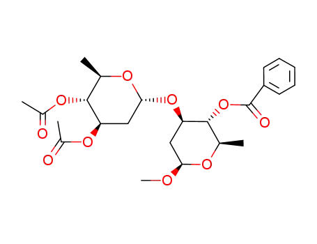 Methyl-4-O-benzoyl-2,6-didesoxy-3-O-(3,4-di-O-acetyl-2,6-didesoxy-α-D-arabino-hexopyranosyl)-β-D-arabino-hexopyranosid