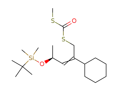Dithiocarbonic acid S-[(Z)-(S)-4-(tert-butyl-dimethyl-silanyloxy)-2-cyclohexyl-pent-2-enyl] ester S-methyl ester