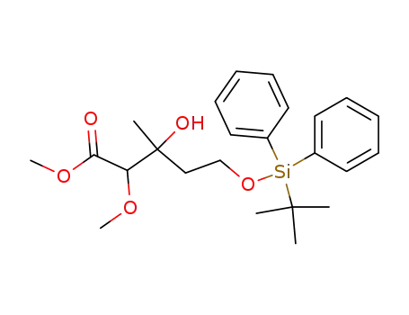 Pentanoic acid,
5-[[(1,1-dimethylethyl)diphenylsilyl]oxy]-3-hydroxy-2-methoxy-3-methyl-,
methyl ester
