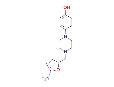 Molecular Structure of 132786-13-1 (4-{4-[(2-amino-4,5-dihydro-1,3-oxazol-5-yl)methyl]piperazin-1-yl}phenol)