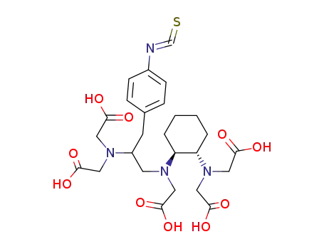 Molecular Structure of 142434-84-2 (N-(2-amino-3-(4-isothiocyanatophenyl)propyl)cyclohexane-1,2-diamine-N,N',N',N'',N''-pentaacetic acid)