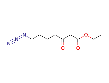 Molecular Structure of 99054-13-4 (Heptanoic acid, 7-azido-3-oxo-, ethyl ester)