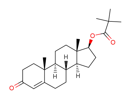 Molecular Structure of 21549-54-2 (testosterone pivalate)