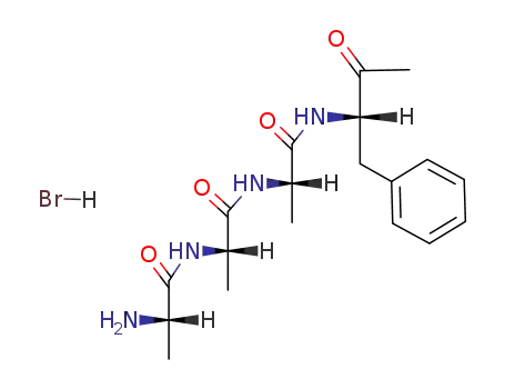 Molecular Structure of 90427-76-2 (Ala<sub>3</sub>-PheCH<sub>3</sub>, HBr)