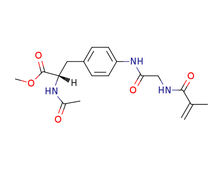 L-Phenylalanine,N-acetyl-4-[[[(2-methyl-1-oxo-2-propenyl)amino]acetyl]amino]-, methyl ester(9CI) cas  76311-21-2