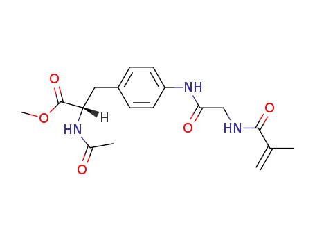 Molecular Structure of 76311-21-2 (methyl N-acetyl-4-{[N-(2-methylacryloyl)glycyl]amino}phenylalaninate)