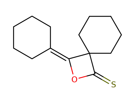 2-Oxaspiro[3.5]nonane-1-thione, 3-cyclohexylidene-
