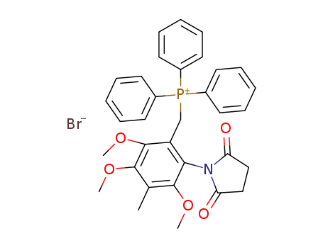 <2-(2,5-Dioxo-1-pyrrolidinyl)-3,5,6-trimethoxy-4-methylbenzyl>-triphenylphosphoniumbromid