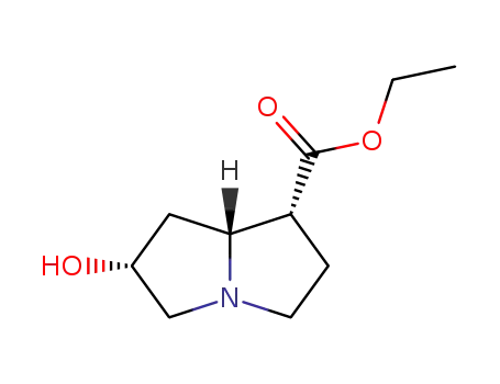 ethyl (+)-6α-hydroxy-8β-pyrrolizidine-1α-carboxylate