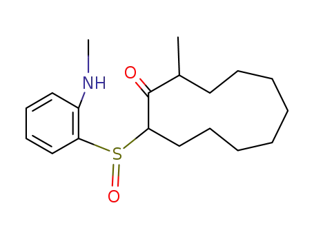 2-(2-Methylamino-phenylsulfinyl)-11-methyl-cycloundecanon