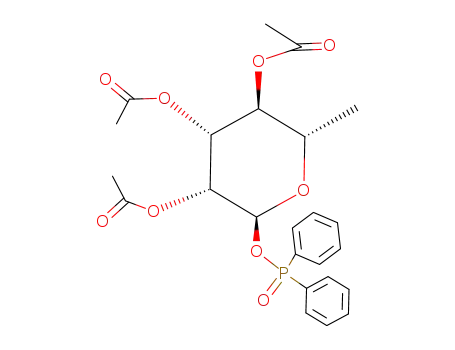 2,3,4-tri-O-acetyl-6-deoxy-α-L-talopyranosyl diphenylphosphinate