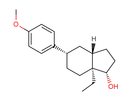 (1S,3aS,5S,7aS)-7a-Ethyl-5-(4-methoxy-phenyl)-octahydro-inden-1-ol