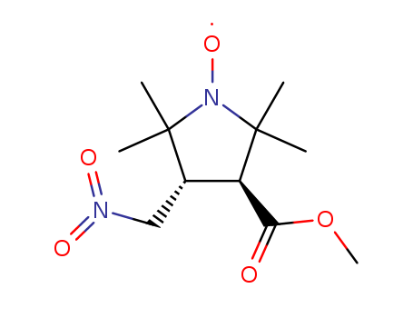trans-3-Methoxycarbonyl-2,2,5,5-tetramethyl-4-nitromethyl-pyrrolidin-1-oxyl