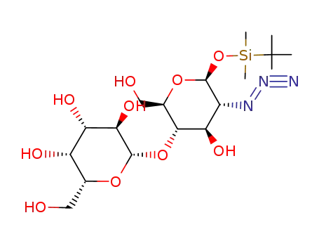 tert-butyldimethylsilyl 2-azido-2-deoxy-4-O-(β-D-galactopyranosyl)-β-D-glucopyranoside