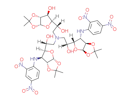 (6-Desoxy-1,2-O-isopropyliden-α-D-glucofuranos-6-yl)bis<3,6-didesoxy-3-(2,4-dinitroanilino)-1,2-O-isopropyliden-α-D-glucofuranos-6-yl>amin