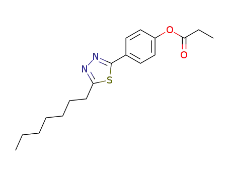 Propionic acid 4-(5-heptyl-[1,3,4]thiadiazol-2-yl)-phenyl ester