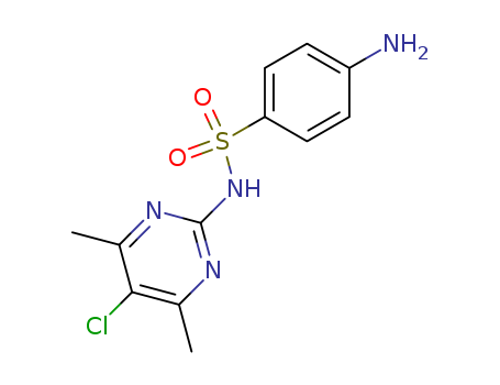 Benzenesulfonamide, 4-amino-N-(5-chloro-4,6-dimethyl-2-pyrimidinyl)-