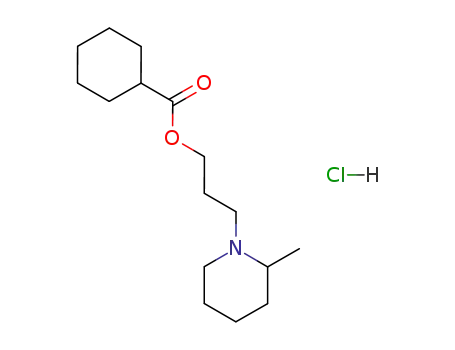 Molecular Structure of 67238-99-7 (3-(2-methylpiperidin-1-yl)propyl cyclohexanecarboxylate)