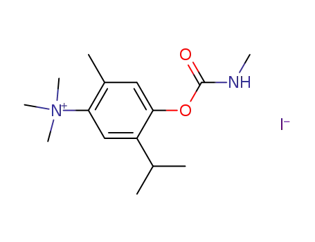 Molecular Structure of 20347-56-2 (trimethyl-[2-methyl-4-(methylcarbamoyloxy)-5-propan-2-yl-phenyl]azaniu m iodide)