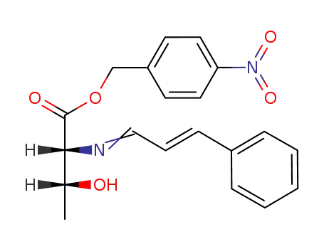 (2R,3R)-3-Hydroxy-2-[(E)-3-phenyl-prop-2-en-(E)-ylideneamino]-butyric acid 4-nitro-benzyl ester