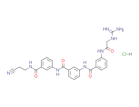 3-<3-<3-(guanidinoacetamido)benzamido>benzamido>benzamidopropionitrile hydrochloride