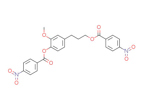 Molecular Structure of 22805-51-2 (2-methoxy-1-(4-nitro-benzoyloxy)-4-[3-(4-nitro-benzoyloxy)-propyl]-benzene)