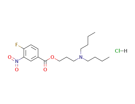 4-fluoro-3-nitro-benzoic acid-(3-dibutylamino-propylester); hydrochloride
