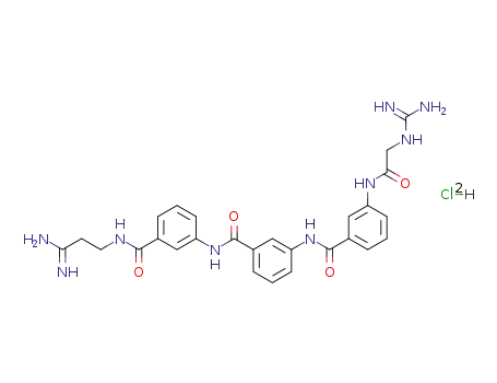 3-<3-<3-(guanidinoacetamido)benzamido>benzamido>benzamidopropionamidine dihydrochloride