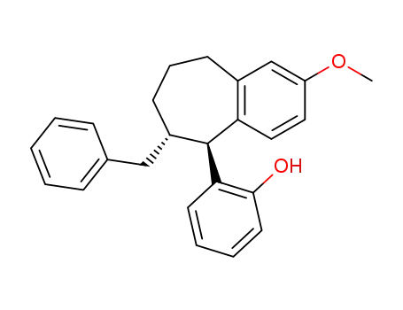 1,2-trans-1-(o-hydroxyphenyl)-2-benzyl-7-methoxy-benzosuberan