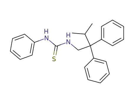 Molecular Structure of 7475-77-6 (1-(3-methyl-2,2-diphenylbutyl)-3-phenylthiourea)