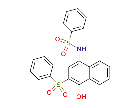 N-[4-hydroxy-3-(phenylsulfonyl)naphthalen-1-yl]benzenesulfonamide