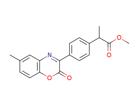 2-[4-(6-Methyl-2-oxo-2H-benzo[1,4]oxazin-3-yl)-phenyl]-propionic acid methyl ester